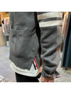 Milano Stitch 4-Bar Cardigan Medium Grey - THOM BROWNE - BALAAN 8