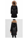 BOEDIC logo patch hood brown fur down long padded black women s jacket 1C00022 595FE 99M TEO - MONCLER - BALAAN 4