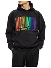 Rainbow Big Barcode Print Hoodie Black - VETEMENTS - BALAAN 3