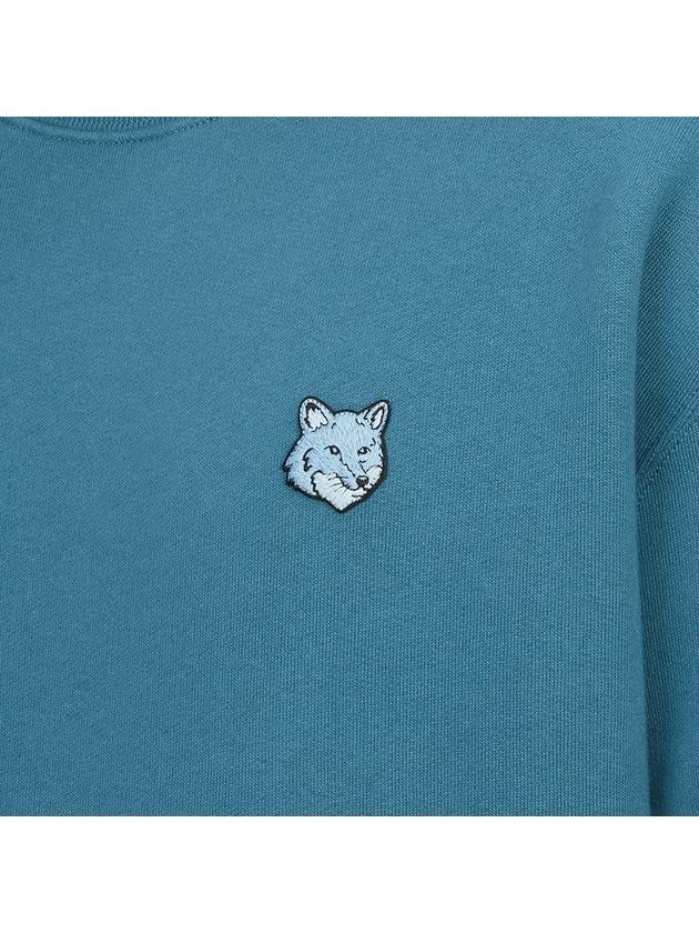 Bold Fox Head Cotton Sweatshirt Lake Blue - MAISON KITSUNE - BALAAN 7