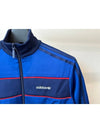 Satin zip up jacket IT9834 royal blue WOMENS JP L XL - ADIDAS - BALAAN 6