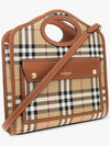 Check Mini Pocket Tote Bag Beige - BURBERRY - BALAAN 6