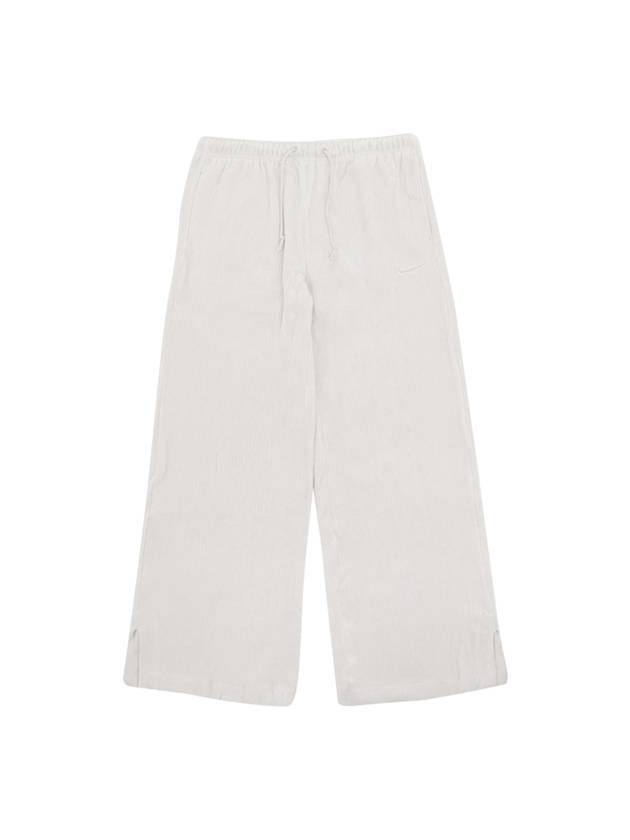 Sportswear Velour Wide Leg Track Pants Ivory - NIKE - BALAAN 1