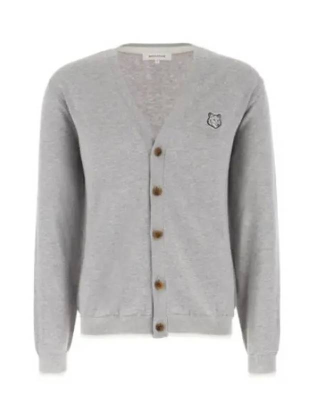 Bold Fox Head Cotton Cardigan Grey - MAISON KITSUNE - BALAAN 2