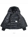 Women's Herbe Hooded Short Padded Black - MONCLER - BALAAN.