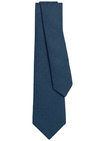 Pacone New H Tie Bleu De Chine - HERMES - BALAAN 1