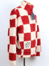 Nigo Jacquard Damier Fleece Red XL - LOUIS VUITTON - BALAAN 6