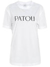 Logo Cotton Short Sleeve T-Shirt White - PATOU - BALAAN 2