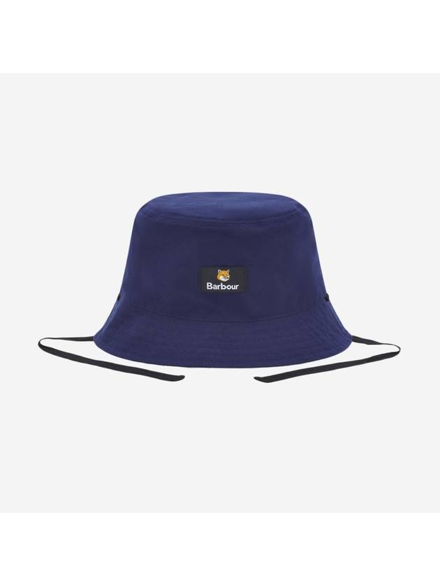 Cotton Reversible Bucket Hat Navy - BARBOUR - BALAAN 2