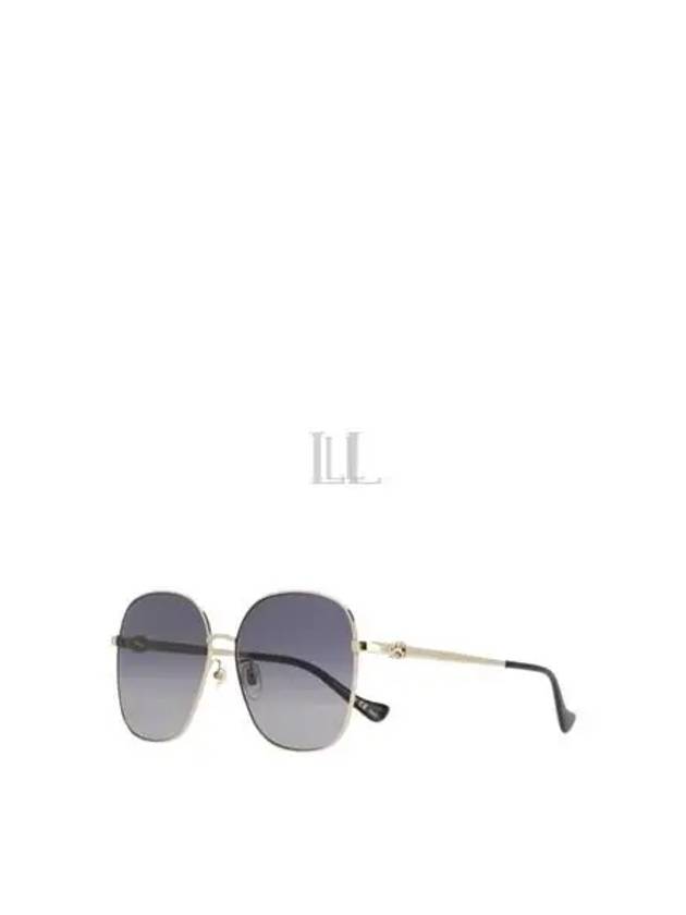 Eyewear Low Nose Bridge Fit Sunglasses Gold Grey - GUCCI - BALAAN 2