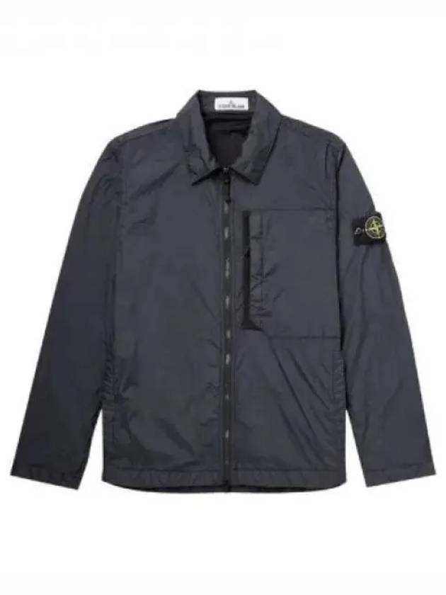 Garment Dyed Crinkle Reps Recycled Nylon Jacket Navy - STONE ISLAND - BALAAN 2