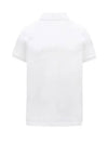 Logo Patch Short Sleeve Polo Shirt White - MONCLER - BALAAN 9