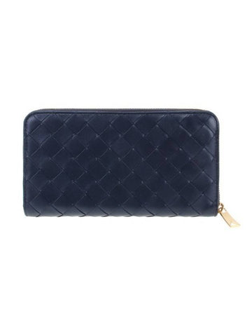 Intrecciato Zipper Around Closure Leather Long Wallet Space - BOTTEGA VENETA - BALAAN 1