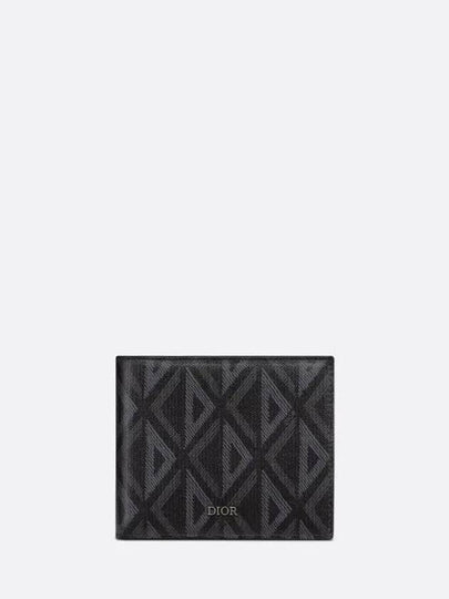 CD Diamond Canvas Half Wallet Black - DIOR - BALAAN 2