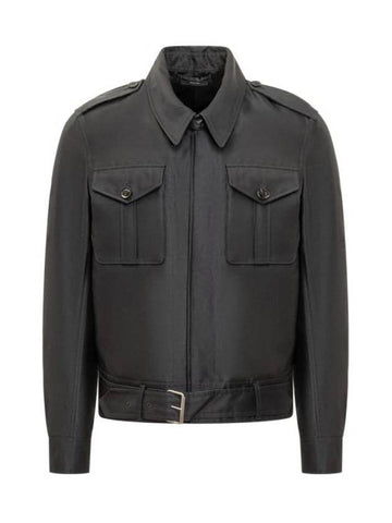 Jacket OBS031FMW027S24 LB999 BLACK - TOM FORD - BALAAN 1