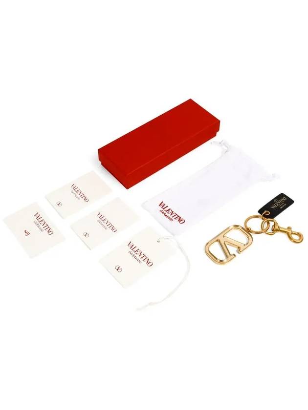 V Logo Signature Key Holder Gold - VALENTINO - BALAAN 5