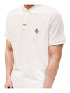 Logo Patch Short Sleeve Polo Shirt White - MONCLER - BALAAN 6