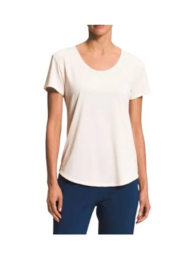 Women's Elevation Crew Neck Short Sleeve T-Shirt White - THE NORTH FACE - BALAAN 2