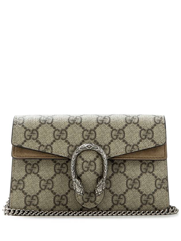 Dionysus GG Supreme Chain Mini Bag Beige - GUCCI - BALAAN 2