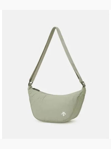 Sports Basic Lightweight Half Moon Bag Expandable Light Green SP323UBG7B - DESCENTE - BALAAN 1