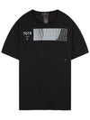 Shadow Project Geometric Printing Pocket Short Sleeve T-Shirt Black - STONE ISLAND - BALAAN 3