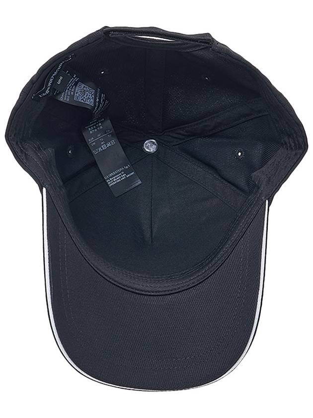 Eagle Logo Ball Cap Black - EMPORIO ARMANI - BALAAN.