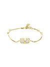 Valentino 3Y2J0Q67 MET Y44 J0Q67 Garavani V logo bracelet - RED VALENTINO - BALAAN 1