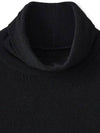 Wool Silky Turtleneck Black - NOIRER - BALAAN 5