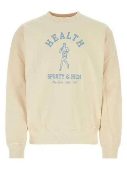 NY Running Club Logo Print Sweatshirt Cream CRAW2348CR 1221596 - SPORTY & RICH - BALAAN 1