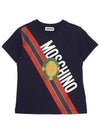 Kids short sleeve t shirt HUM04L LAA23 40016 Adults can wear - MOSCHINO - BALAAN 1