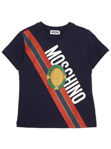 Kids short sleeve t shirt HUM04L LAA23 40016 Adults can wear - MOSCHINO - BALAAN 1