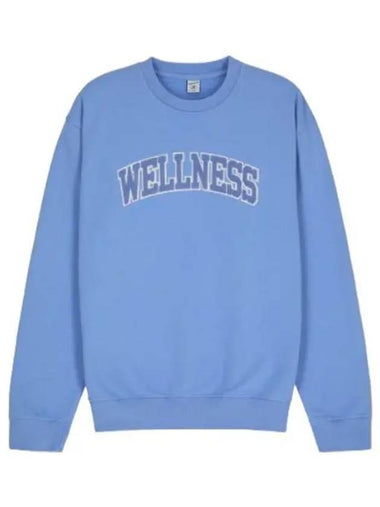 Wellness Patch Sweatshirt Sky Blue - SPORTY & RICH - BALAAN 1