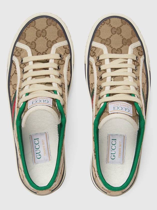 GG Tennis 1977 Low Top Sneakers Beige - GUCCI - BALAAN 4