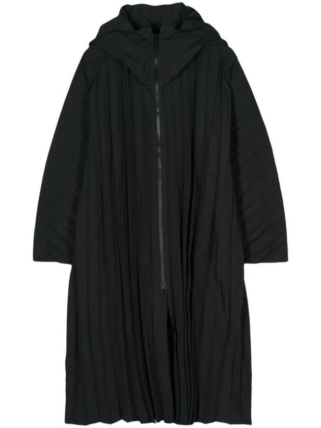 Edge Long Hooded Jacket Black - ISSEY MIYAKE - BALAAN 1