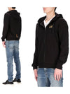 Men's Small Logo Hooded Jacket Black - EMPORIO ARMANI - BALAAN 2