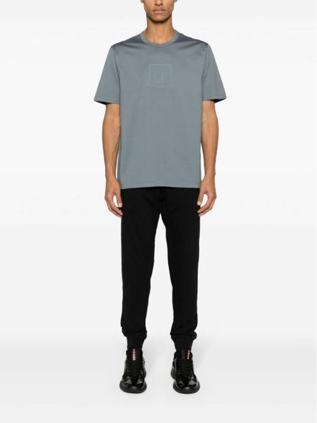 Metropolis Series Mercerized Jersey Logo Badge Short Sleeve T-Shirt Grey - CP COMPANY - BALAAN 3