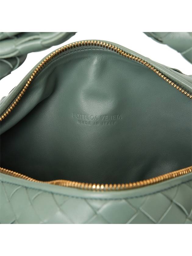 Teen Jodie Intrecciato Leather Tote Bag Green - BOTTEGA VENETA - BALAAN 9