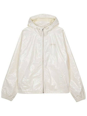 Shell Coated Ripstop Hooded Jacket Bone - STUSSY - BALAAN 1