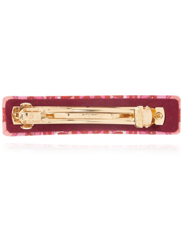 Etro Hair Clip With Logo-shaped Applique, Women's, Pink - ETRO - BALAAN 3