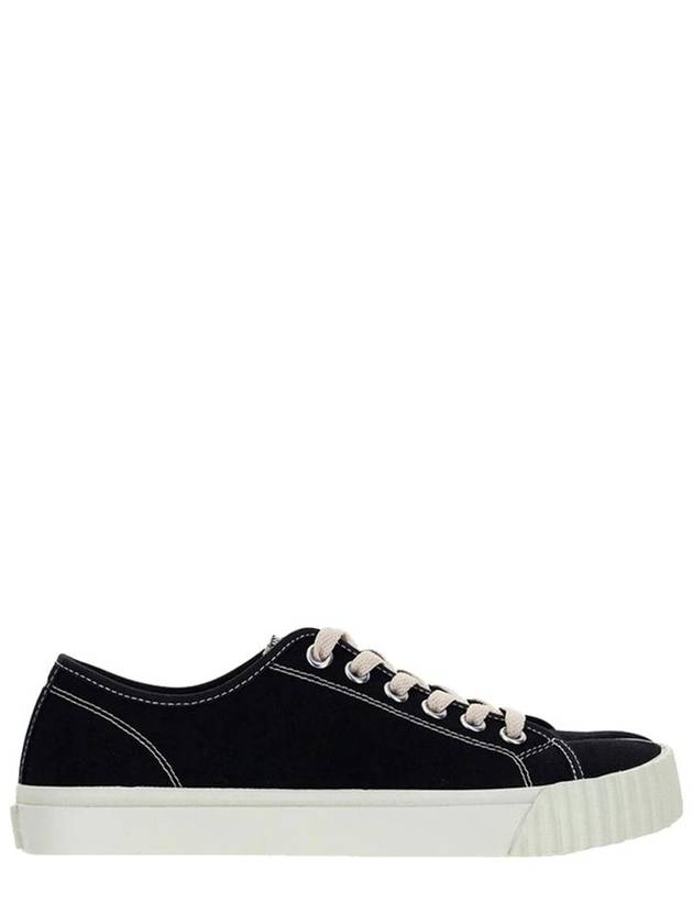 Tabi Cotton Low Top Sneakers Black - MAISON MARGIELA - BALAAN 2