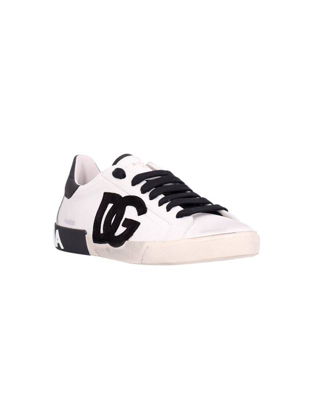 Portofino Vintage Sneakers White Black - DOLCE&GABBANA - BALAAN 3