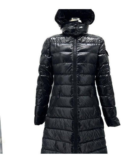 Mocha Women s Glossy Long Padded Jumper - MONCLER - BALAAN 2