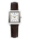 Square Plated Analog Watch Silver Brown - CASIO - BALAAN 3