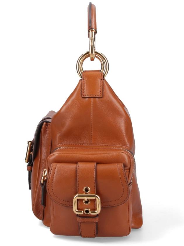 Camera Shiny Leather Shoulder Bag Clay Brown - CHLOE - BALAAN 6