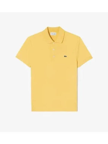 Men s Slim Fit Basic Polo Yellow - LACOSTE - BALAAN 1