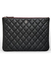 Classic Clutch Medium Caviar Silver A82545 - CHANEL - BALAAN 3