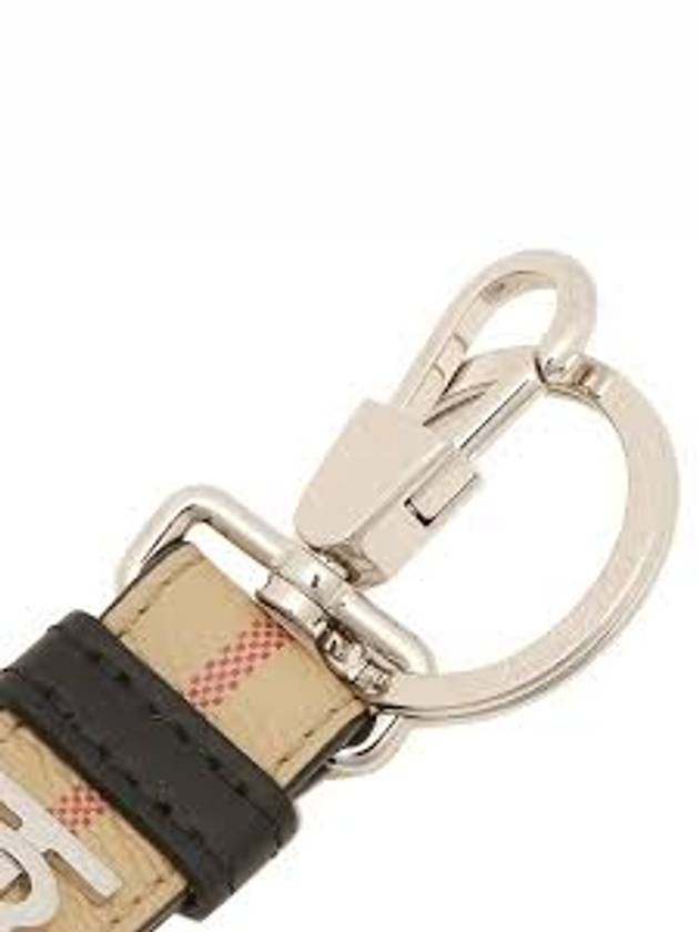 Monogram Motif Check Key Holder Beige - BURBERRY - BALAAN 5