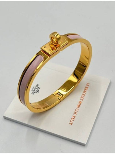 Mini Clic Kelly Bracelet Gold Rose - HERMES - BALAAN 2