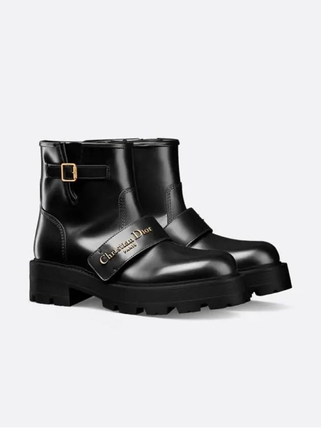 D-Quest Leather Ankle Boots Black - DIOR - BALAAN 2