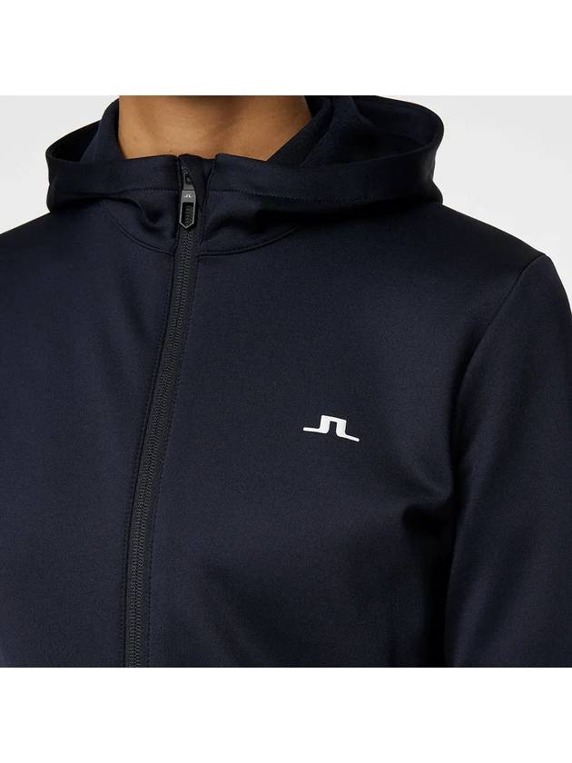 Women's Aerial Zip Up Hoodie Navy - J.LINDEBERG - BALAAN 4